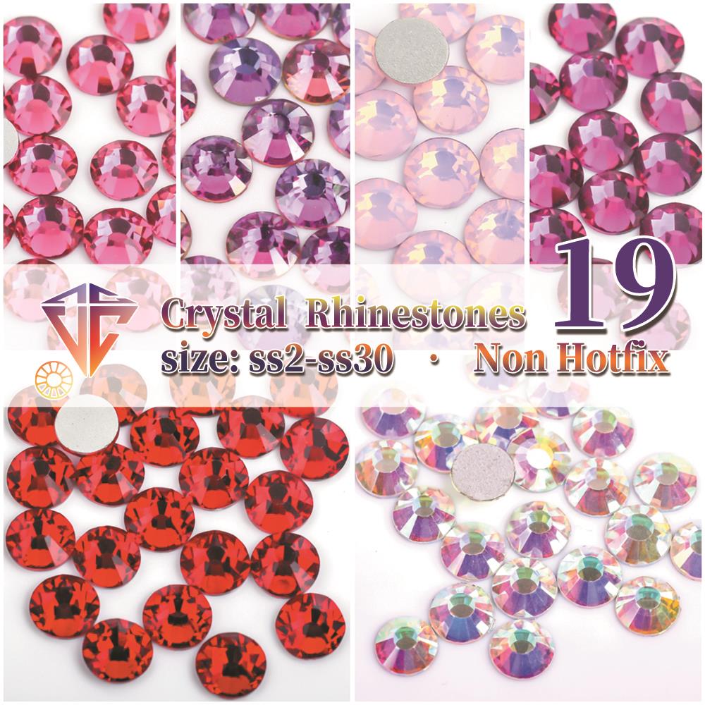 Nail Art Fuchsia - VC rose clair/Rose/Fuchsia/Rose verre 3D Nail