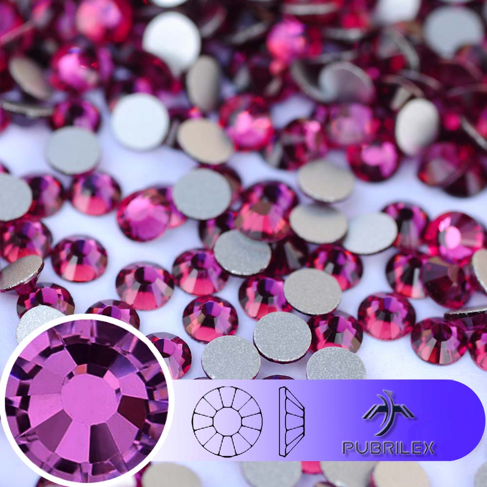 Nail Art Fuchsia - Strass en verre Fuchsia SS3-SS30, pierres