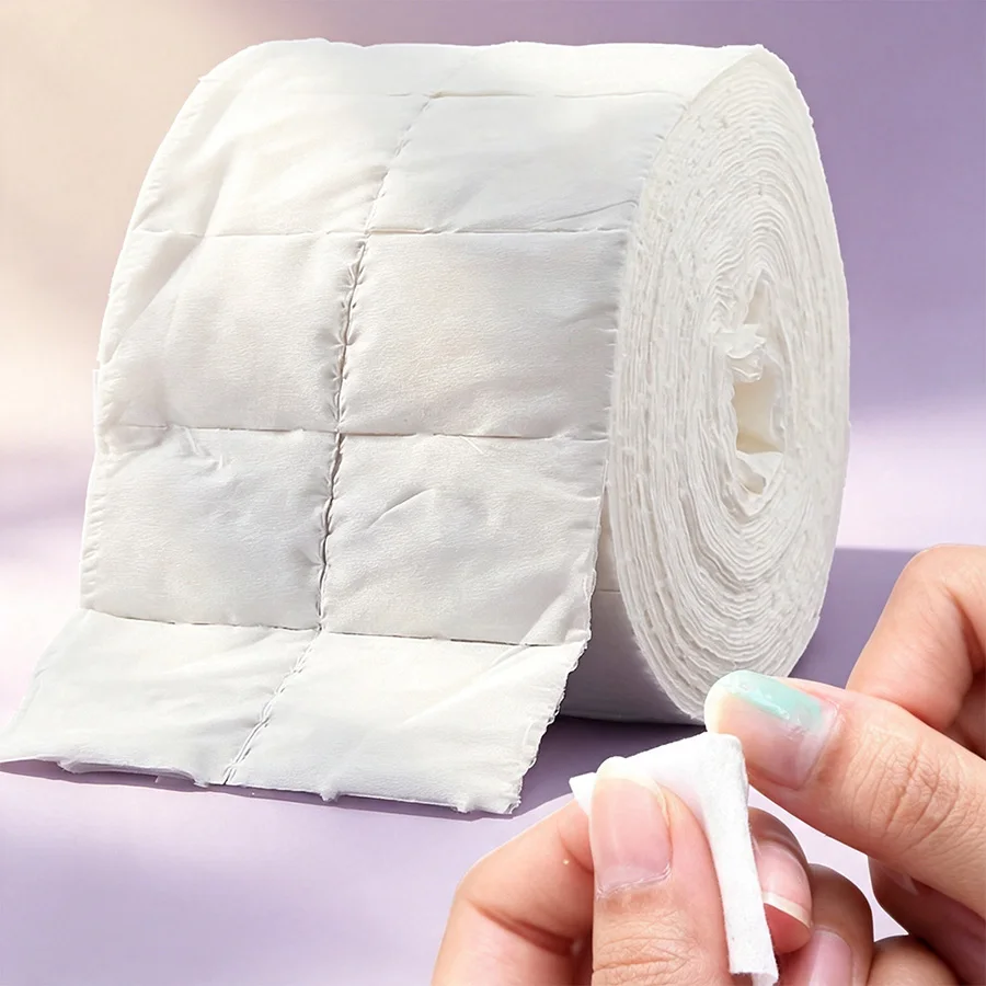 Nail Art Remover - Rouleau de 300/500 lingettes en coton