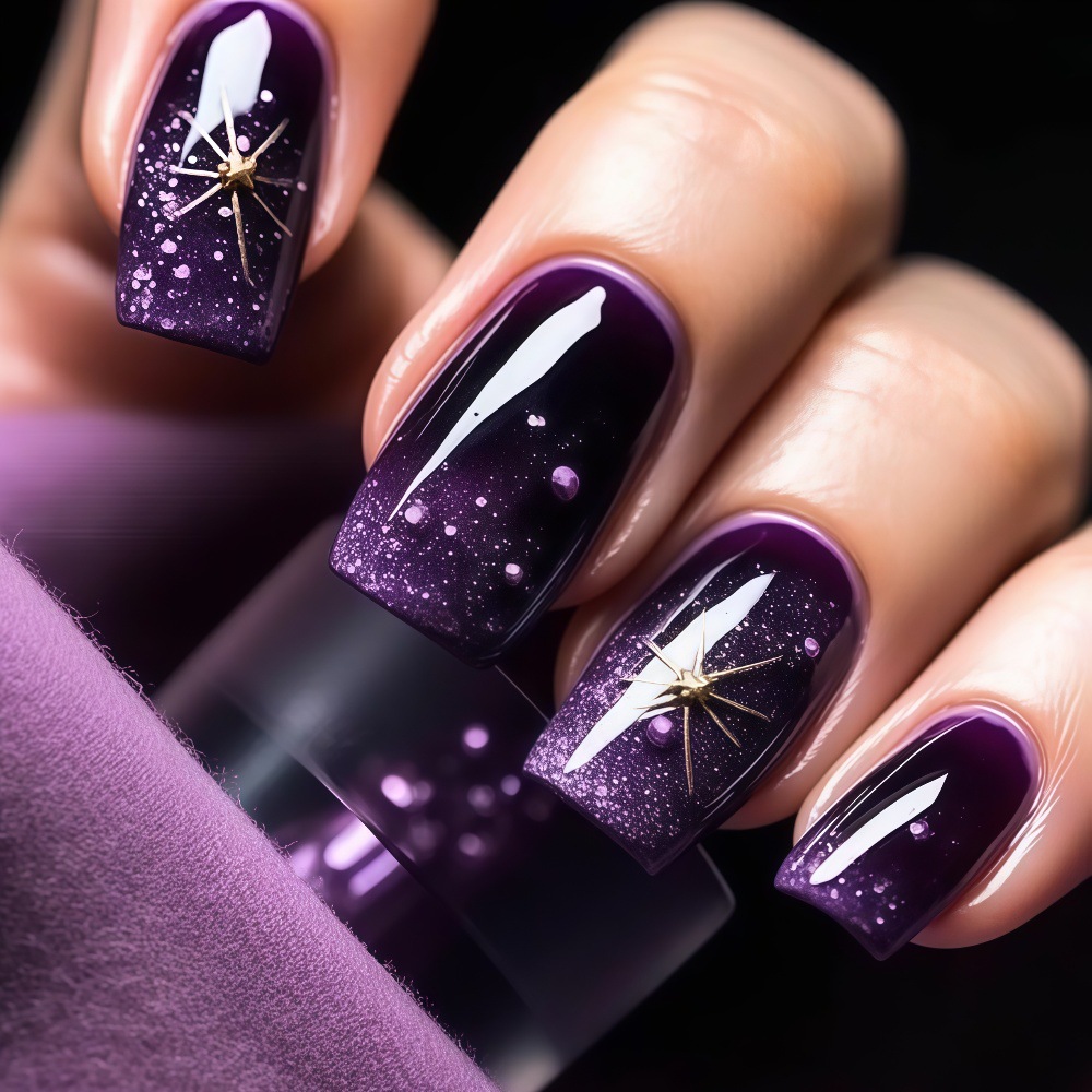Nail Art Fake - Faux ongles courts et moyens, dégradé