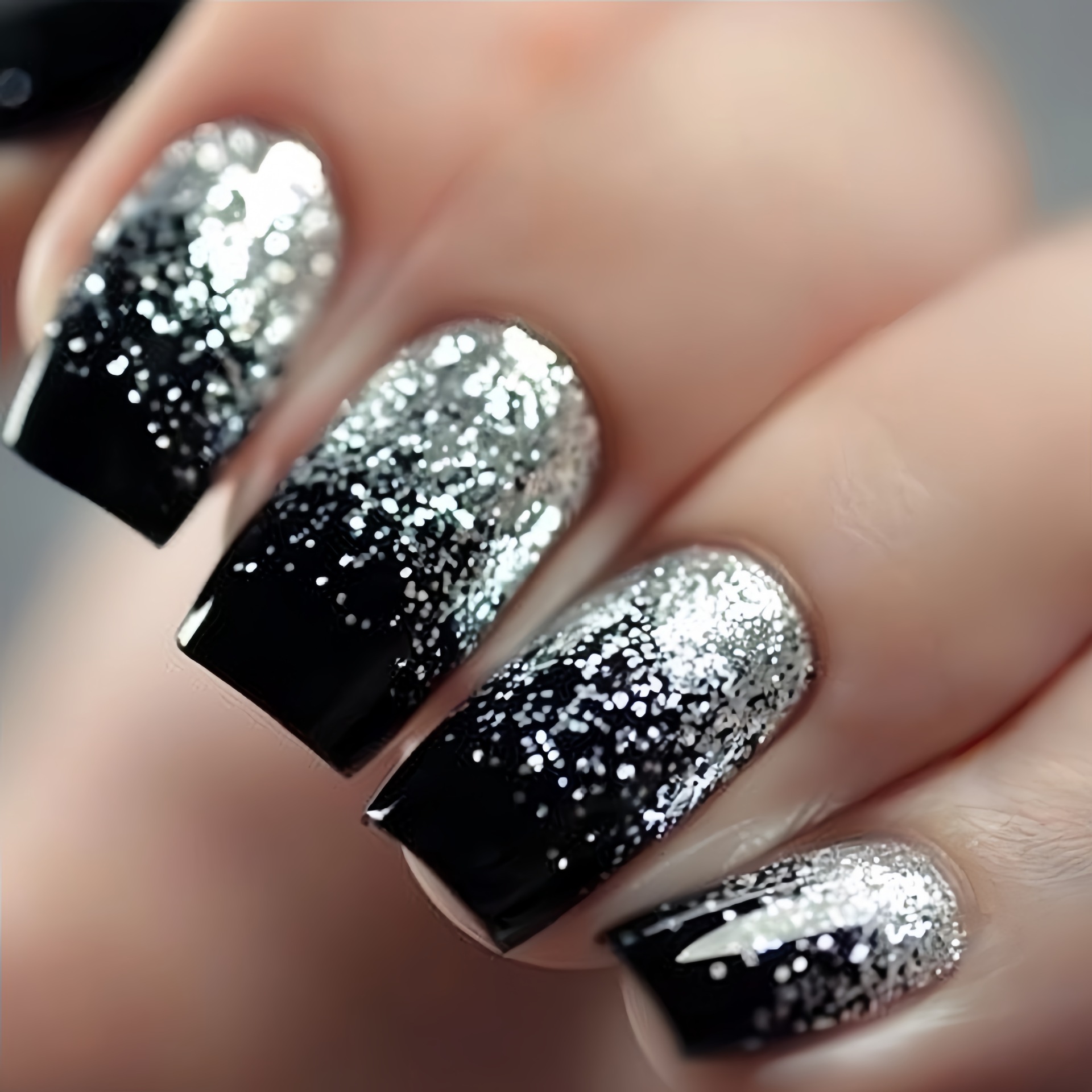 Press On Nail Set - Faux ongles courts et moyens dégradé