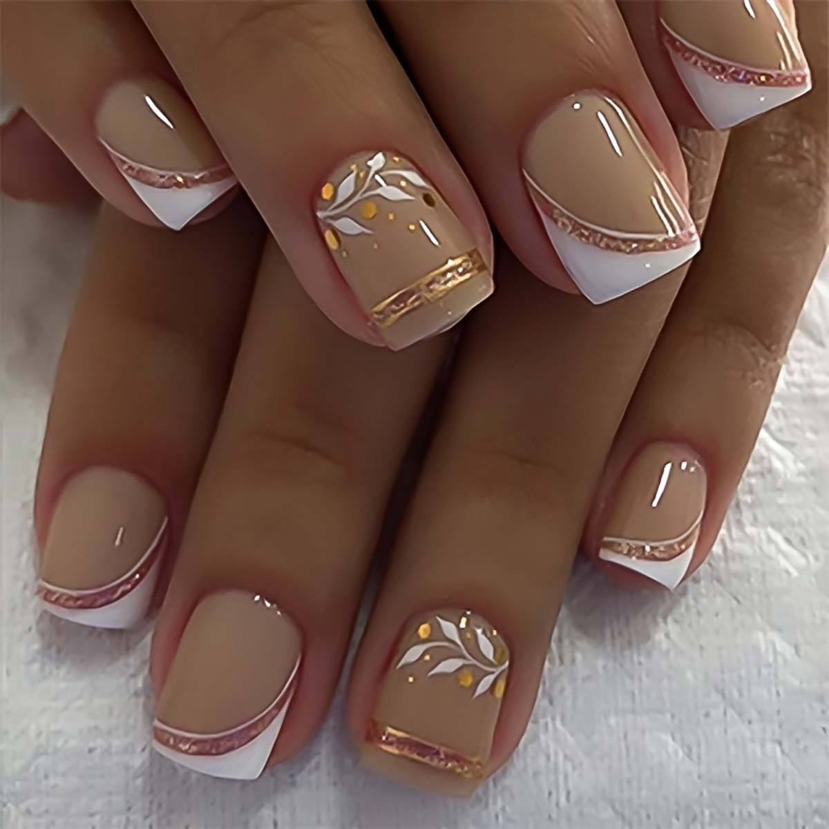 Faux ongles courts carrés nude - Press On Nail Set avis et prix