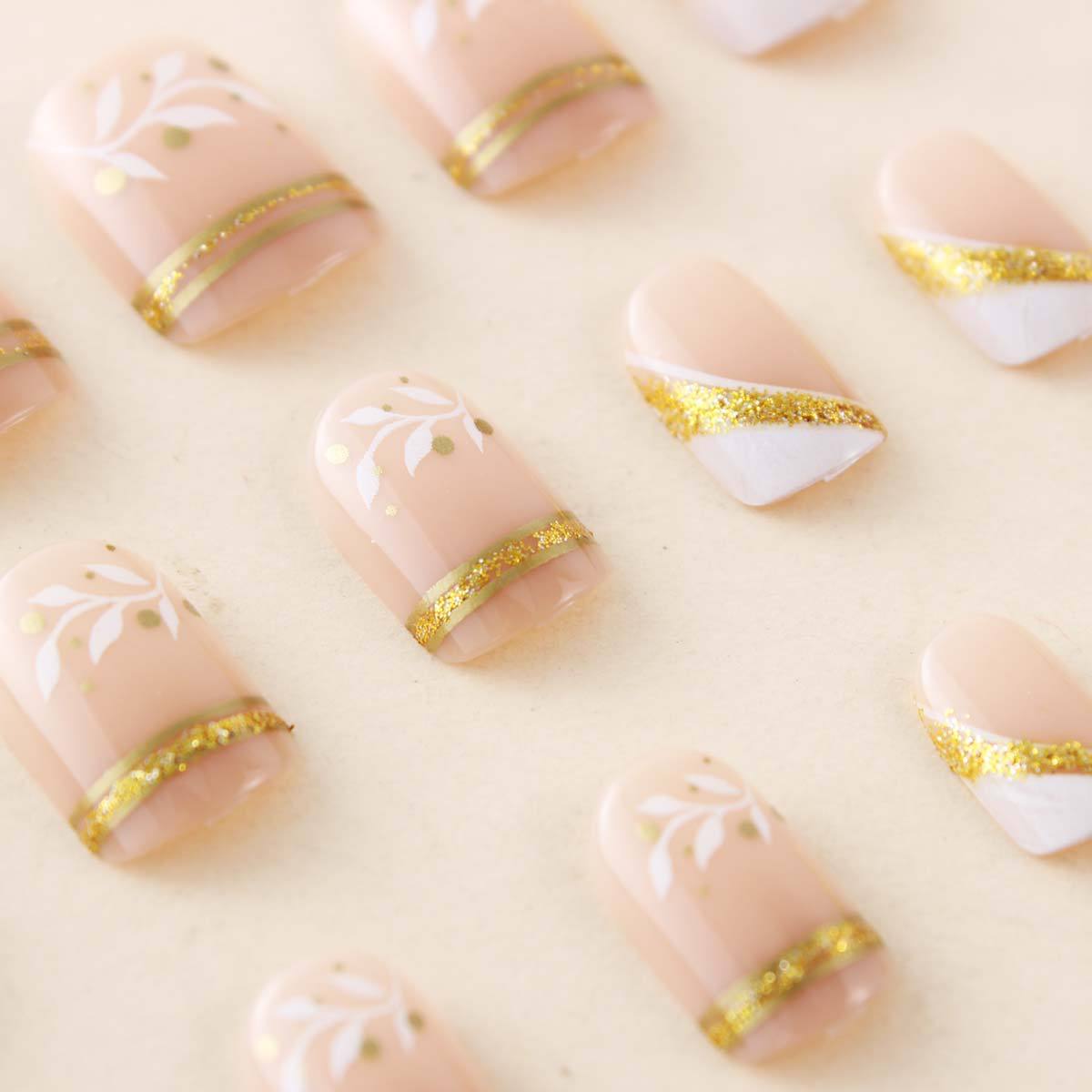 Faux ongles courts carrés nude - Press On Nail Set avis et prix