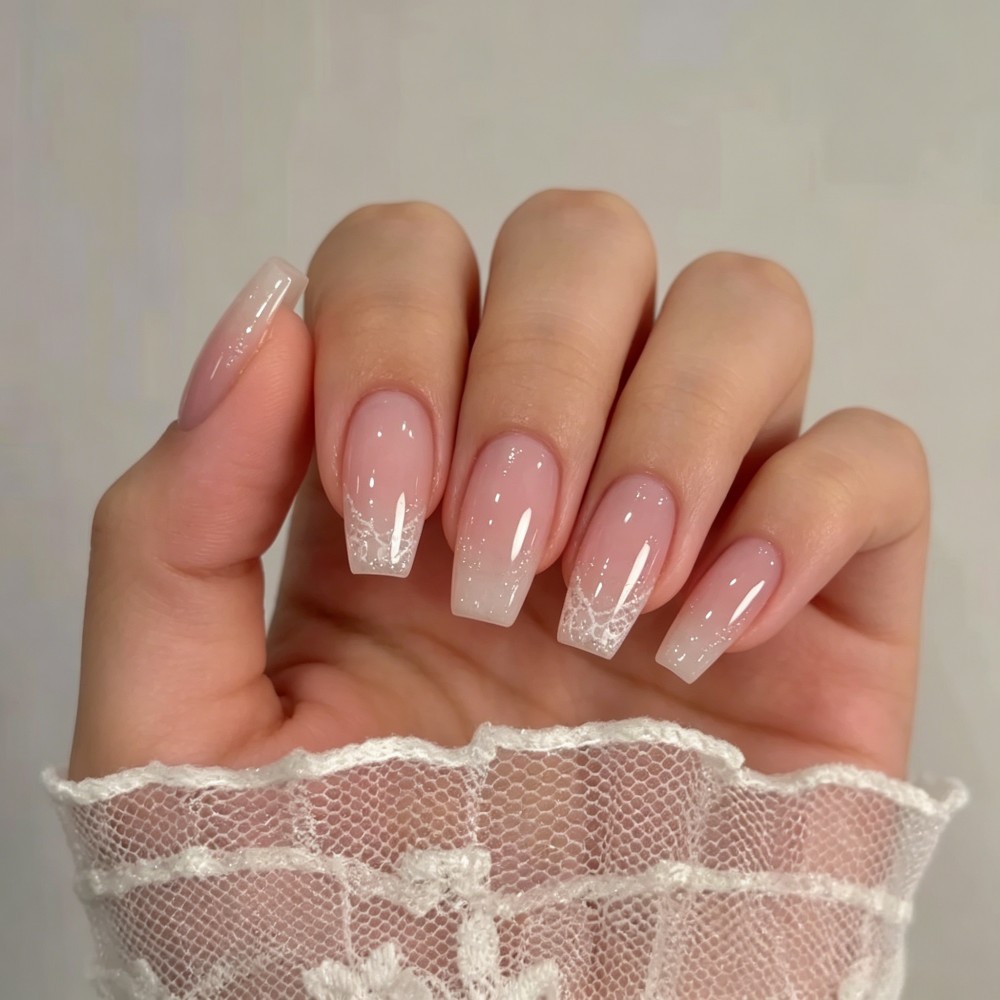 24 faux ongles dégradés, style - Press On Nail Set avis et prix