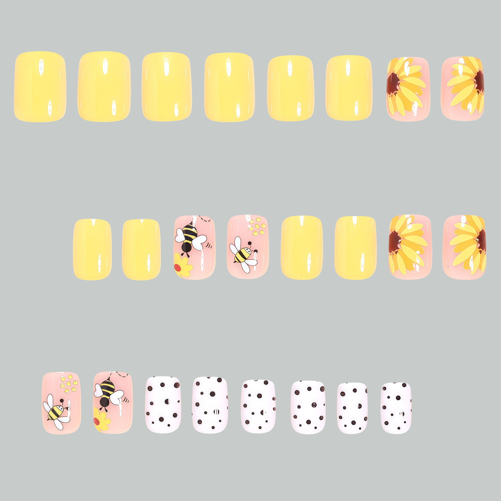 Faux ongles carrés courts pour - Press On Nail Set avis et prix