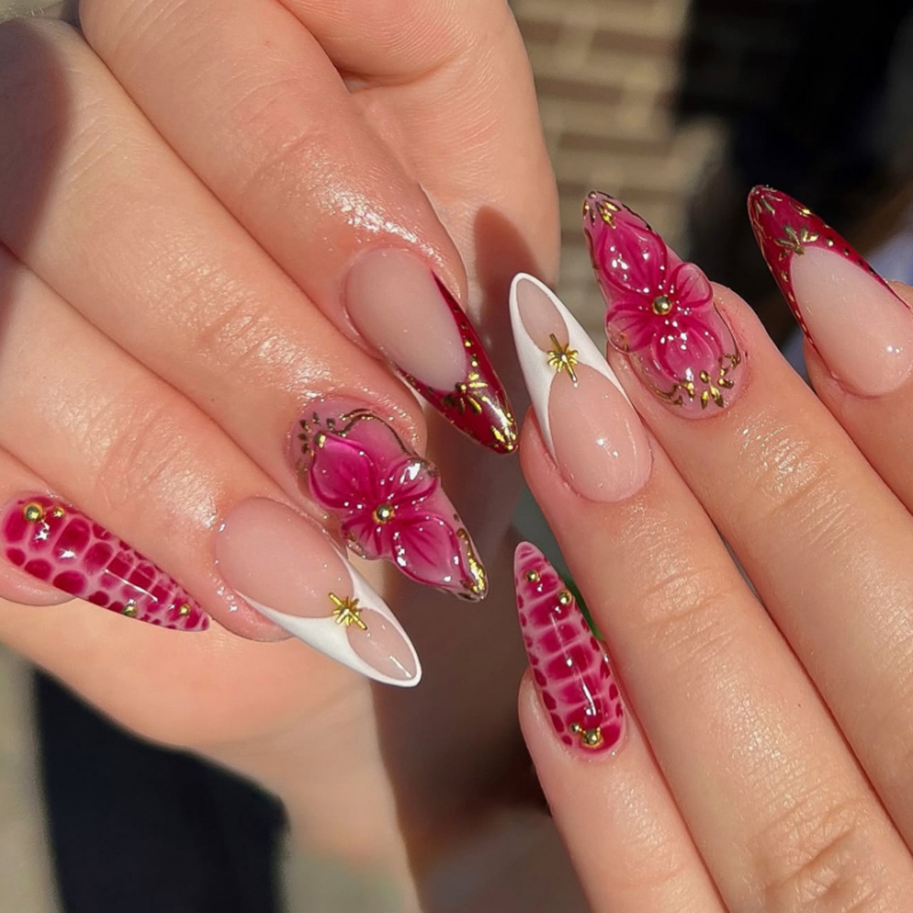 24 faux ongles amande prêts à  - Press On Nail Set avis et prix
