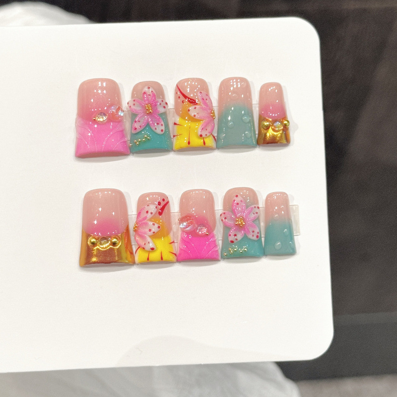 10 pièces Style océan faux ong - Press On Nail Set avis et prix