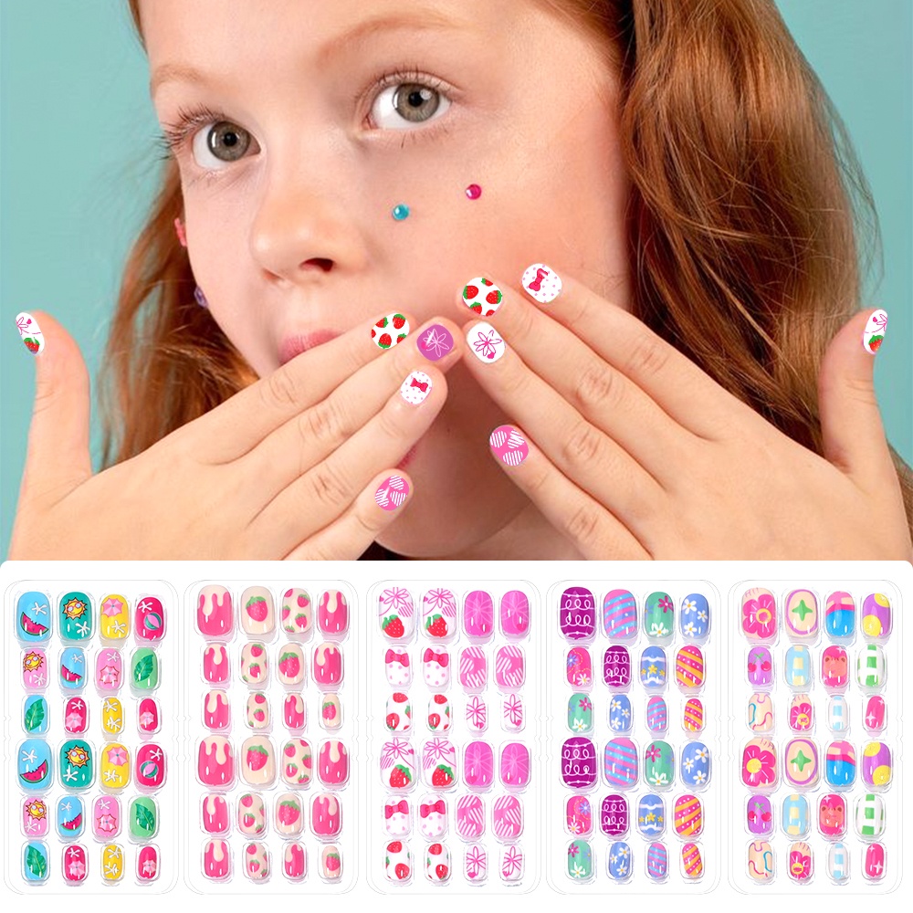 120 pièces 5 ensembles bonbons - Press On Nail Set avis et prix